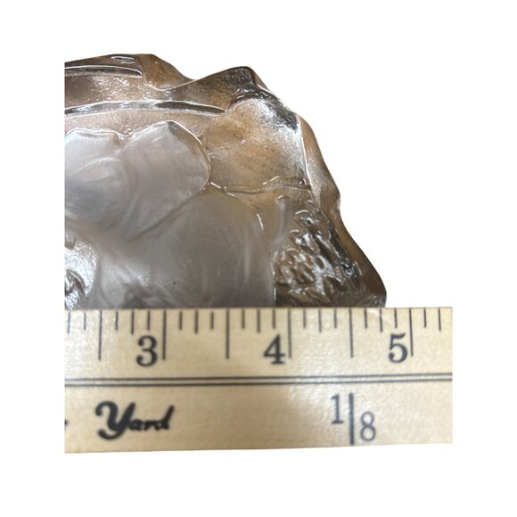 Crystal Glass Elephant Figurine With Nature Scene 4.5 Inches Wide 4 Inches Tall - Picture 3 of 4